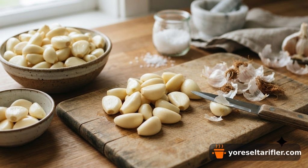 Doğal Sarımsaklı Tuz Tarifi — Adım 1