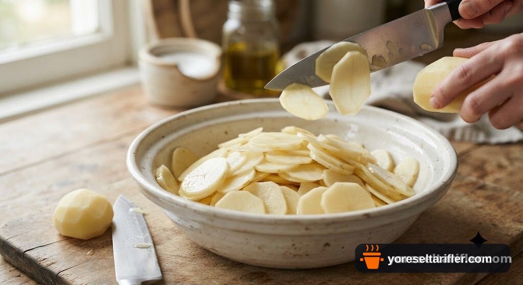 Döküm Tavada Patates Graten Tarifi — Adım 2