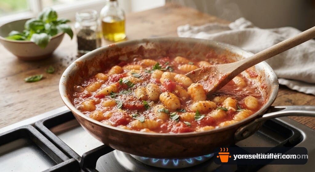 Domates Sosuyla Hafif Gnocchi Tarifi — Adım 10