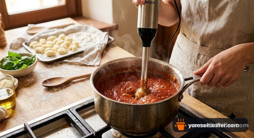 Domates Sosuyla Hafif Gnocchi Tarifi — Adım 11