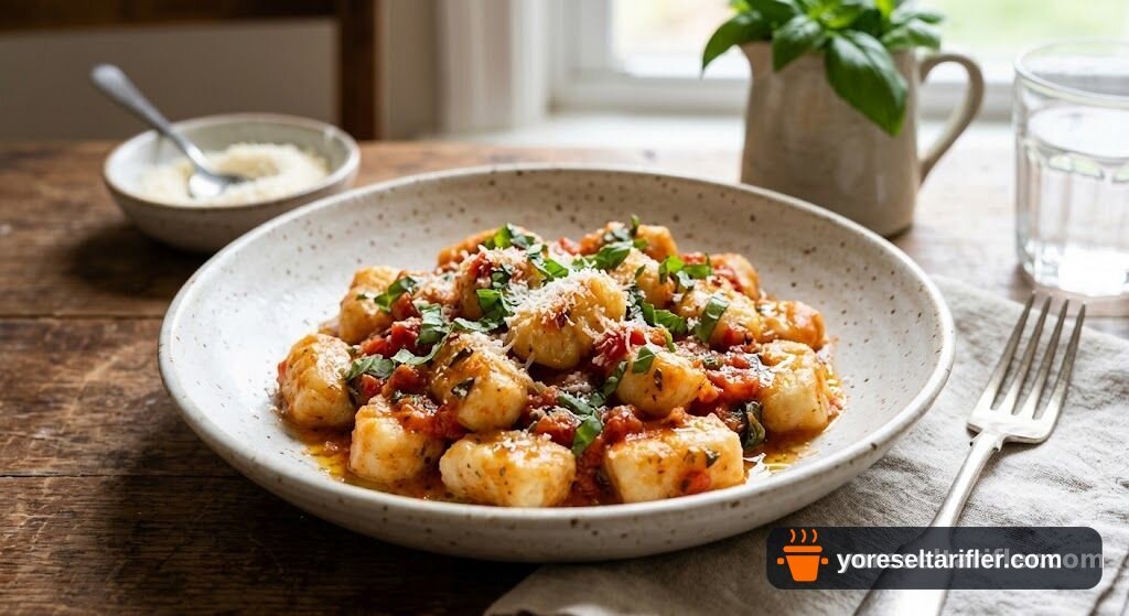 Domates Sosuyla Hafif Gnocchi Tarifi — Adım 12