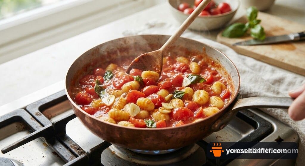 Domates Sosuyla Hafif Gnocchi Tarifi — Adım 2