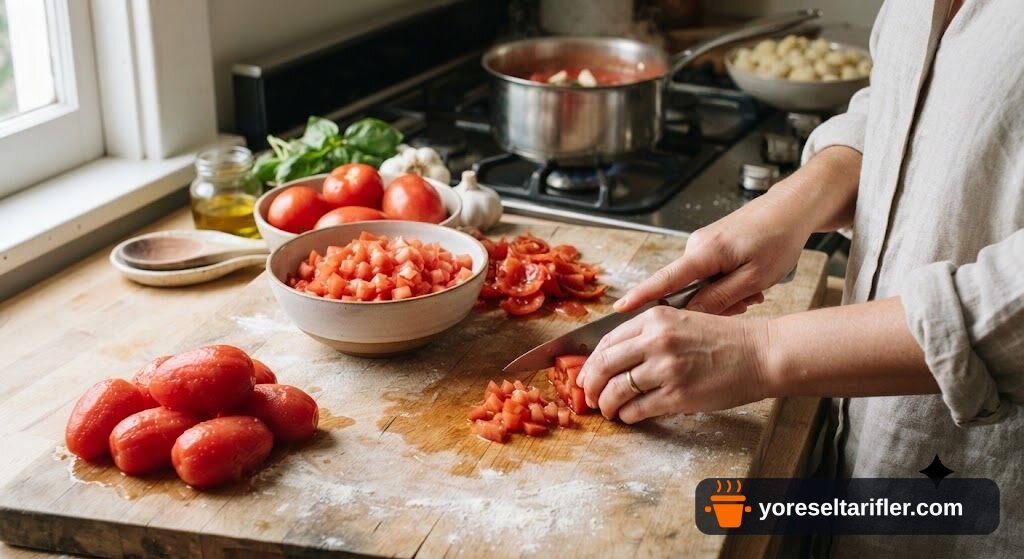 Domates Sosuyla Hafif Gnocchi Tarifi — Adım 7