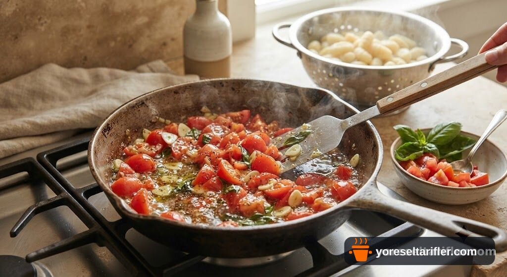 Domates Sosuyla Hafif Gnocchi Tarifi — Adım 9