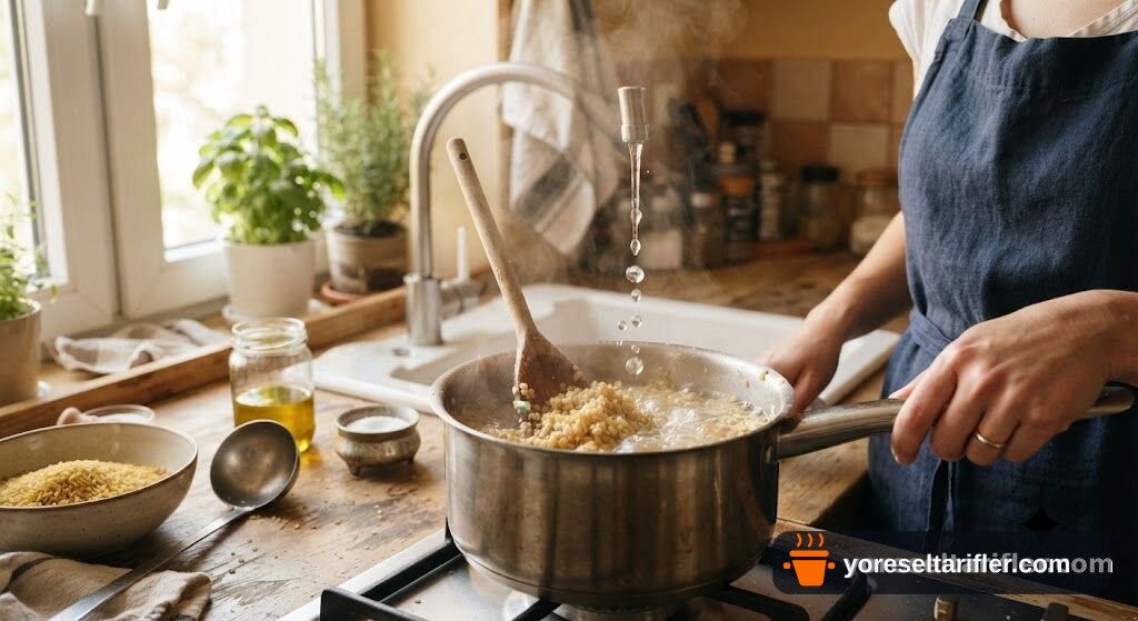 Domatesli Biberli Bulgur Pilavı Tarifi — Adım 4
