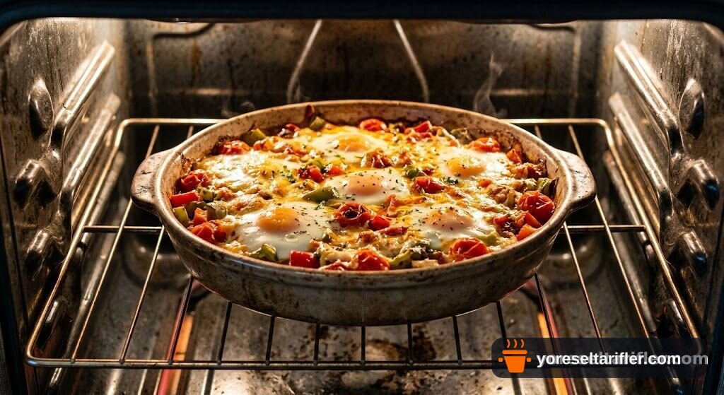 Domatesli Biberli Yumurta Fırında Tarifi — Adım 5