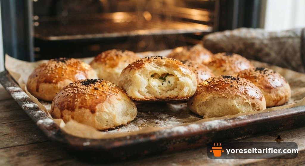 Domatesli Biberli Yumuşak Poğaça Tarifi — Adım 13