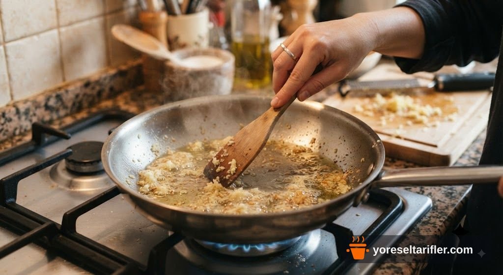 Domatesli Kolay Demleme Makarna Tarifi — Adım 3