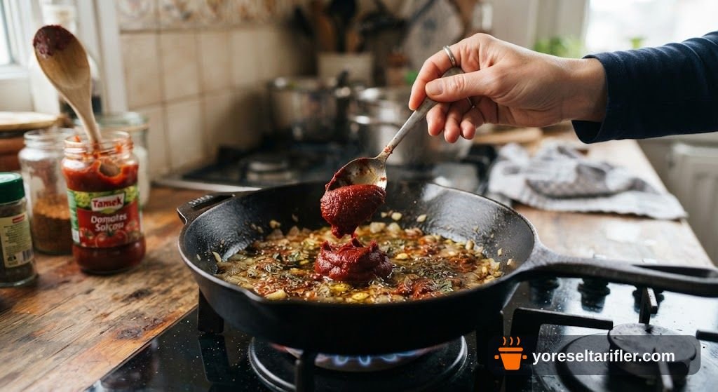 Domatesli Kolay Demleme Makarna Tarifi — Adım 4