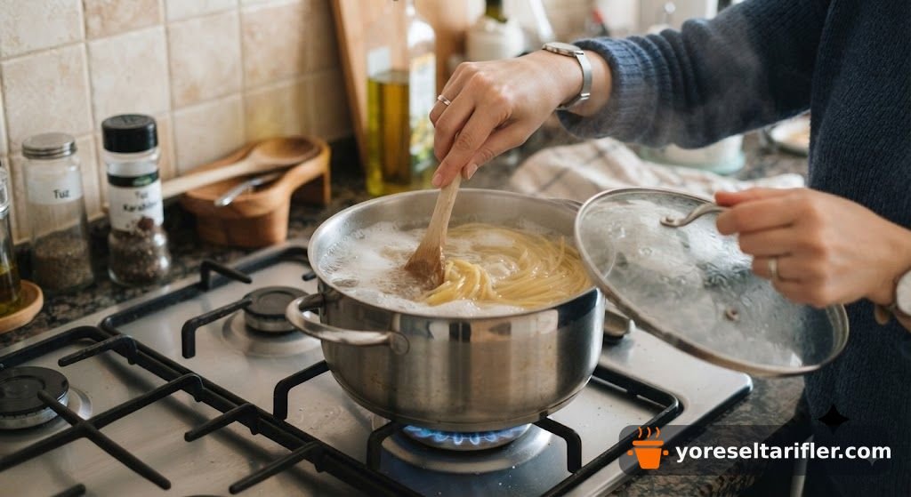 Domatesli Kolay Demleme Makarna Tarifi — Adım 7