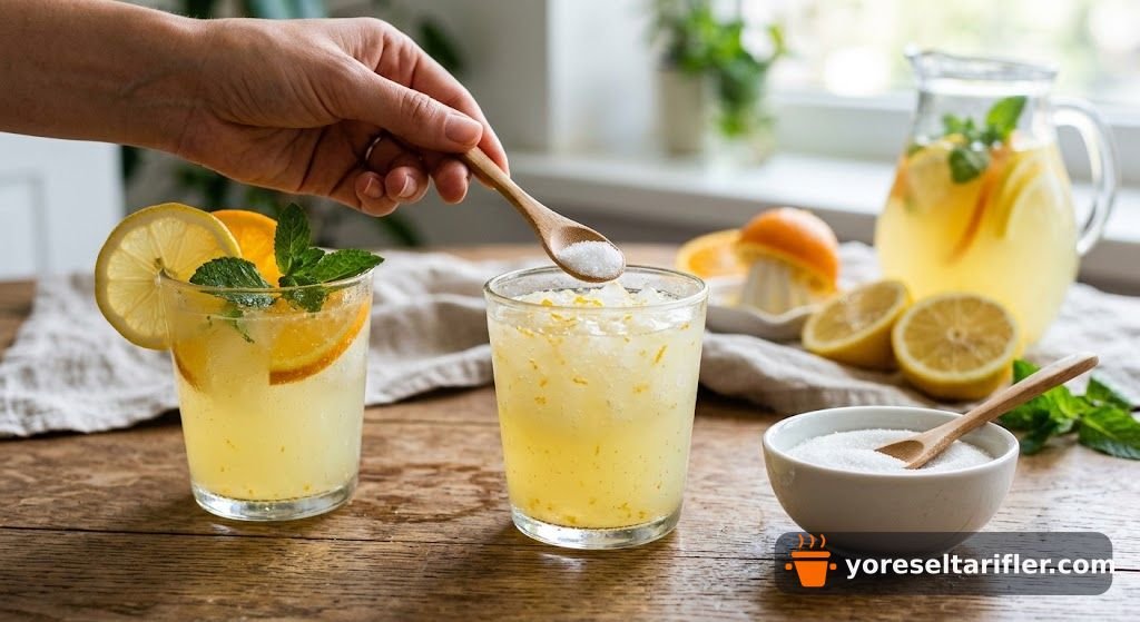 Dondurulmuş Limon ve Portakal Limonatası Tarifi — Adım 14