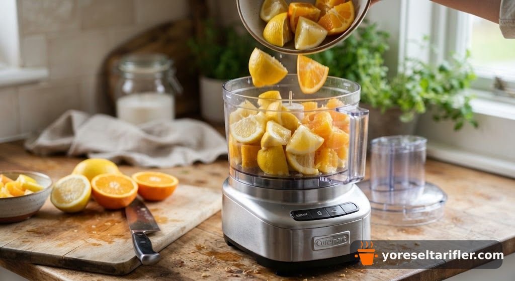 Dondurulmuş Limon ve Portakal Limonatası Tarifi — Adım 3