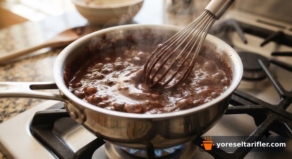 Dört Malzemeli Şekersiz Puding Tarifi — Adım 1