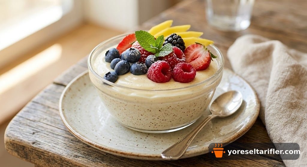 Dört Malzemeli Şekersiz Puding Tarifi — Adım 4