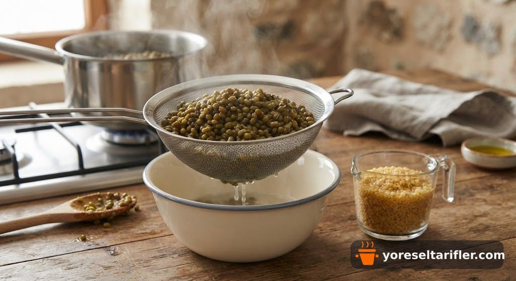 Doyurucu Kinoalı Maş Fasulyesi Salatası Tarifi — Adım 1