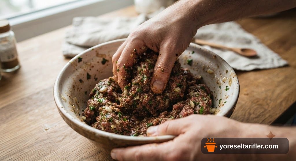 Doyurucu Köfteli Kuskuslu Sebze Çorbası Tarifi — Adım 1