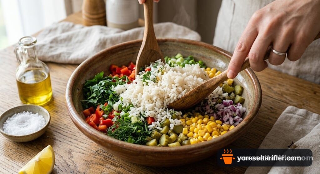 Doyurucu Pirinç Salatası Tarifi — Adım 4