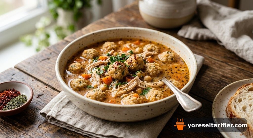 Doyurucu Tavuklu Topalak Çorbası Tarifi — Adım 2
