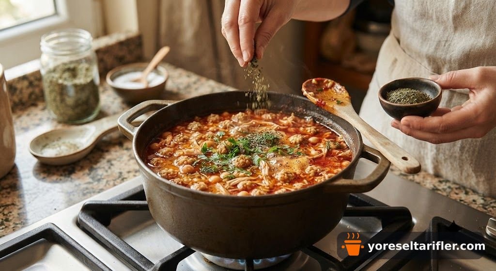 Doyurucu Tavuklu Topalak Çorbası Tarifi — Adım 5