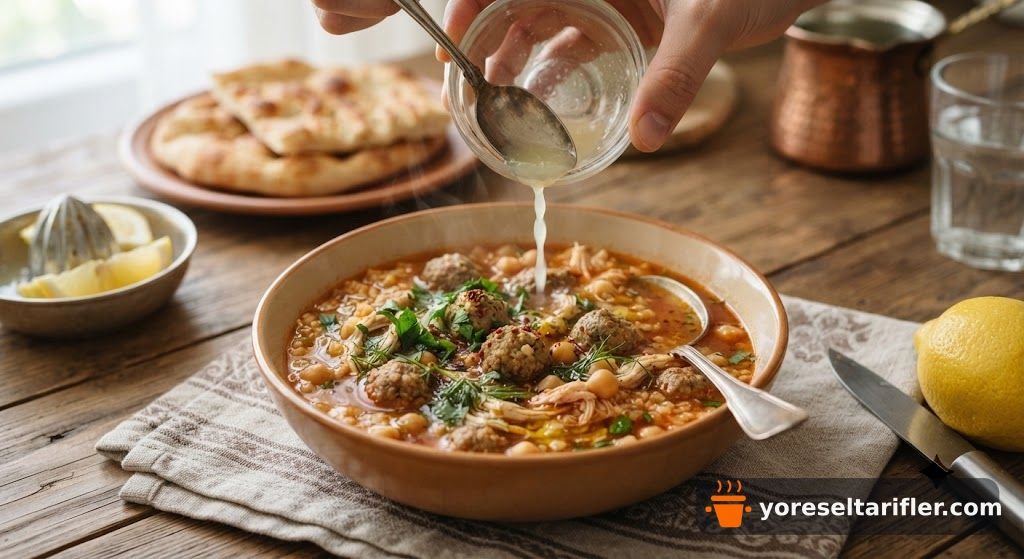 Doyurucu Tavuklu Topalak Çorbası Tarifi — Adım 6