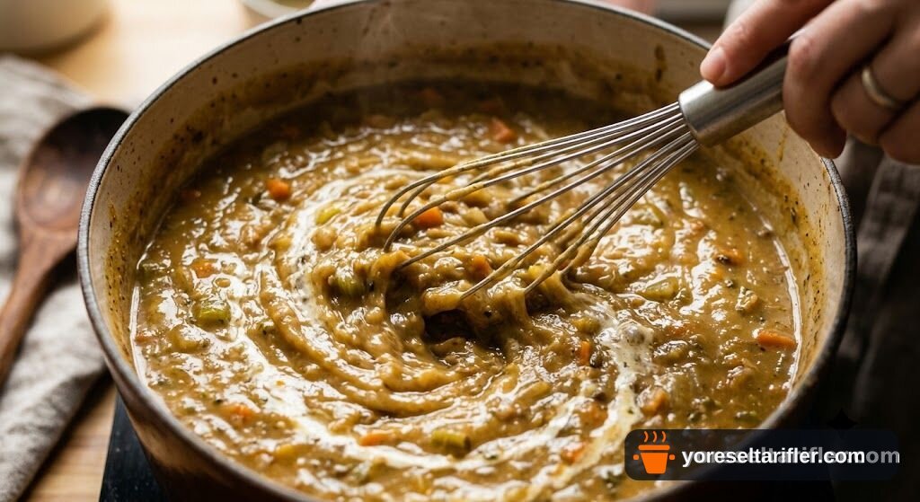 Düdüklüde Kırmızı Mercimekli Ezogelin Çorbası Tarifi — Adım 5