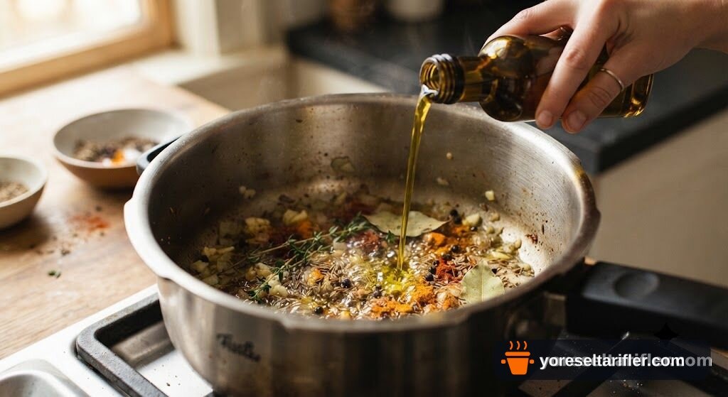 Düdüklüde Kolay Mercimek Çorbası Tarifi — Adım 3
