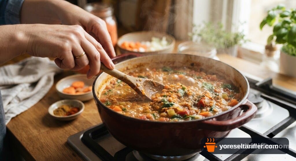Düdüklüde Kolay Mercimek Çorbası Tarifi — Adım 5