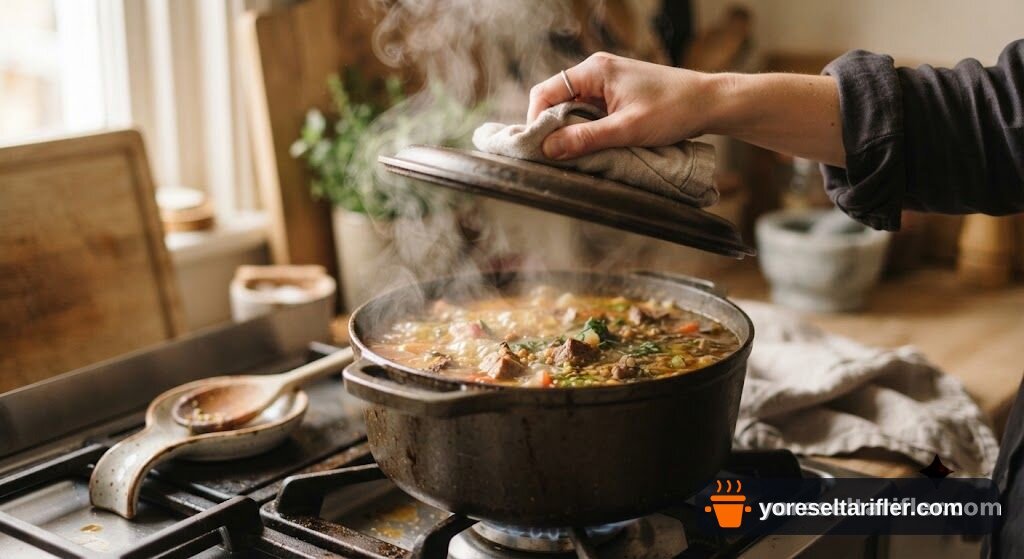 Düdüklüde Mercimek Çorbası Tarifi — Adım 4
