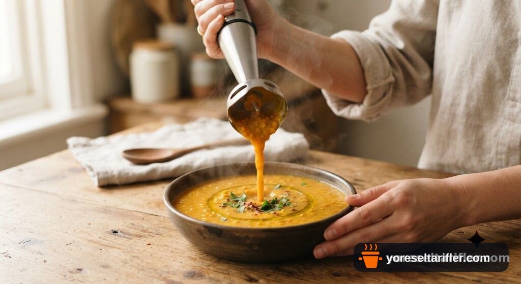 Düdüklüde Mercimek Çorbası Tarifi — Adım 5