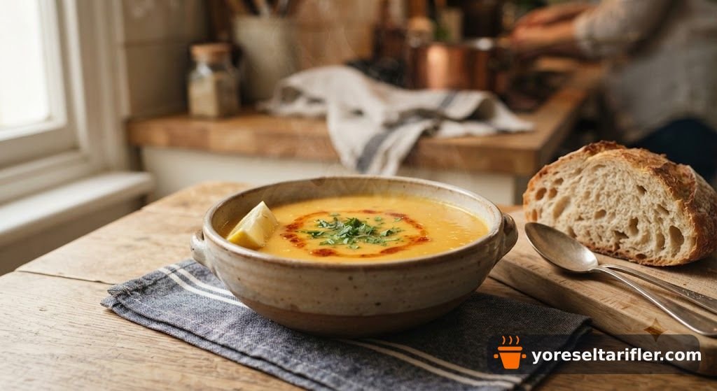 Düdüklüde Süzme Kırmızı Mercimek Çorbası Tarifi — Adım 3