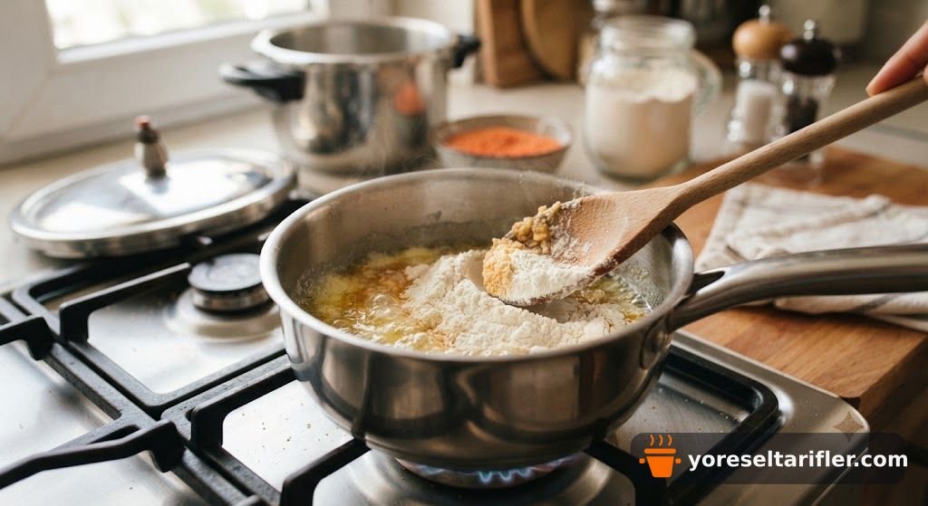 Düdüklüde Süzme Kırmızı Mercimek Çorbası Tarifi — Adım 4