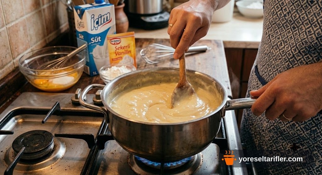 Ekler Hamuruyla Klasik Ekler Pasta Tarifi — Adım 5