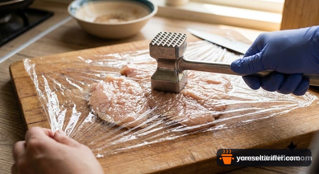 Ekmek Kırıntısı Kaplı Çıtır Tavuk Tarifi — Adım 1