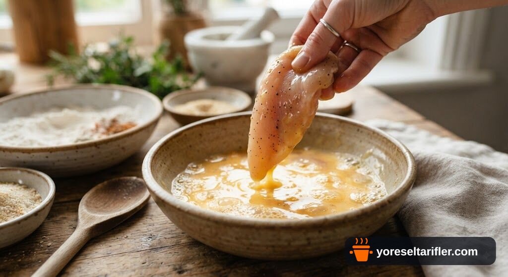 Ekmek Kırıntısı Kaplı Çıtır Tavuk Tarifi — Adım 6