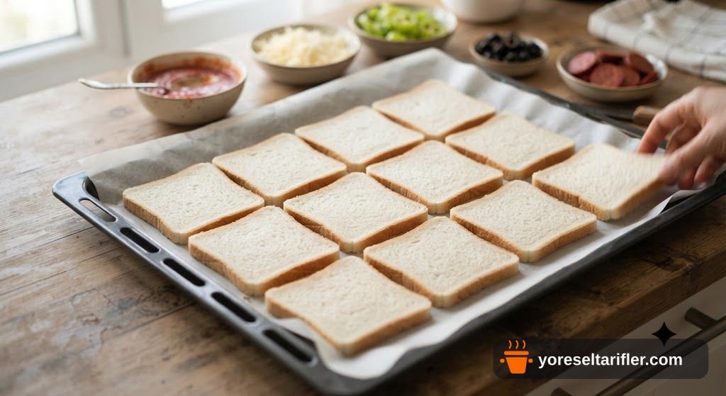 Ekmek Üzeri Pizza Tarifi — Adım 1