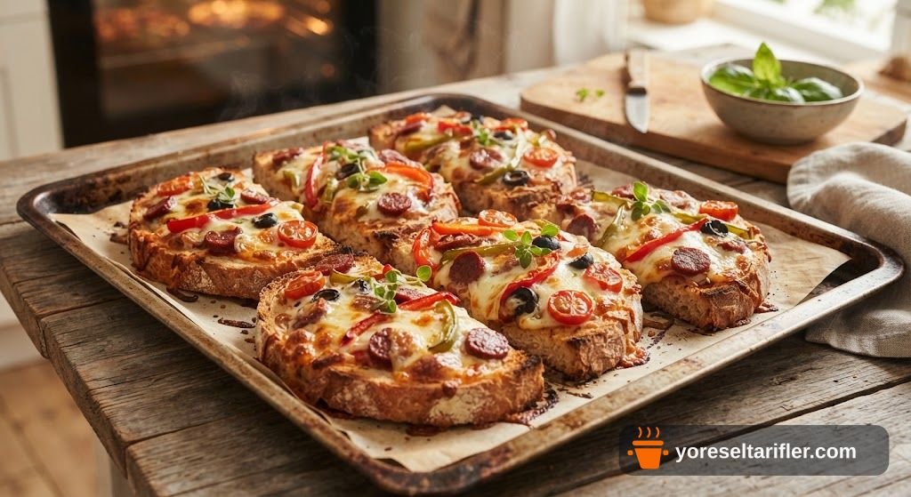 Ekmek Üzeri Pizza Tarifi — Adım 6