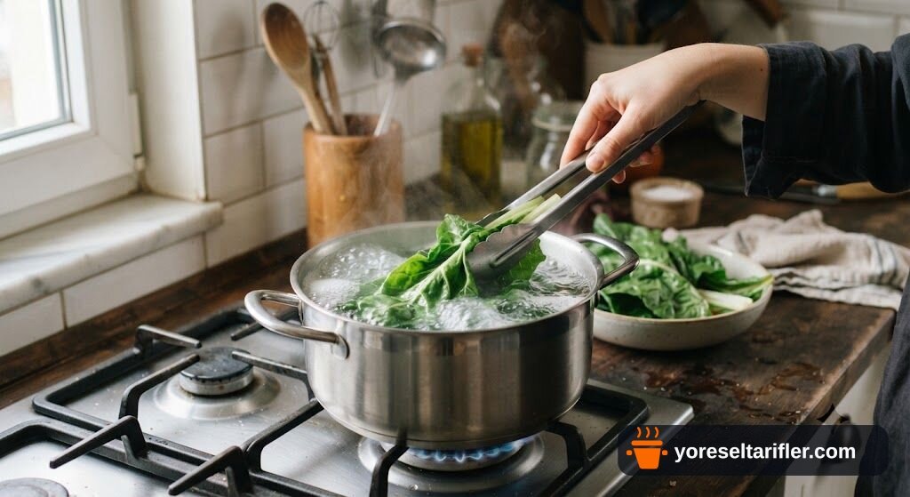 Ekşili Baharatlı Pazı Sarması Tarifi — Adım 3