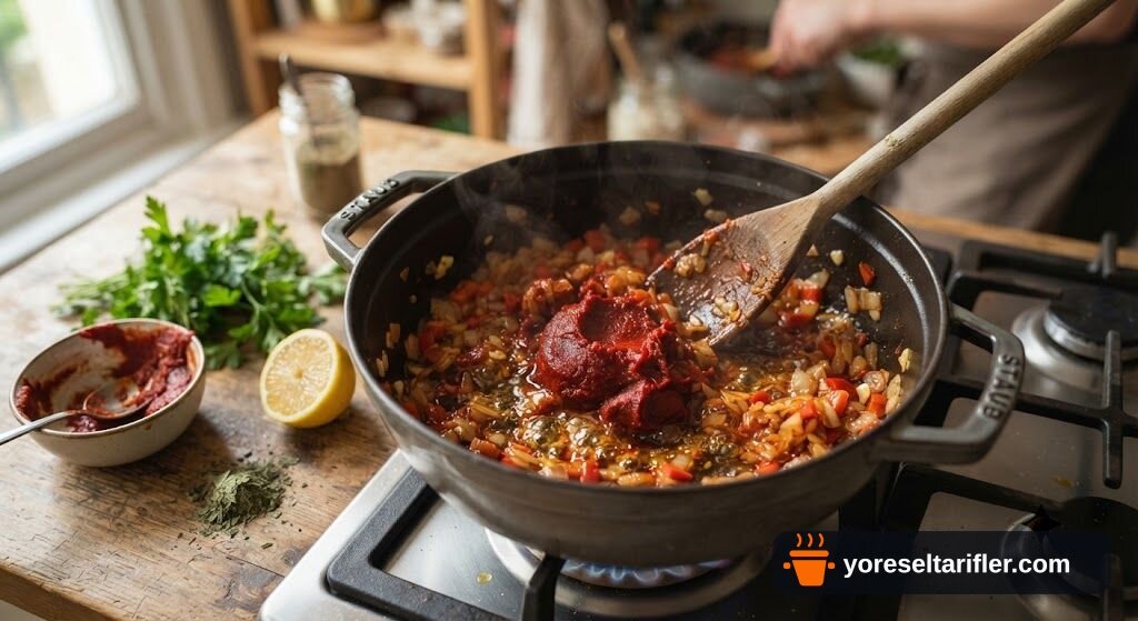 Ekşili Bamya Yemeği Tarifi — Adım 2