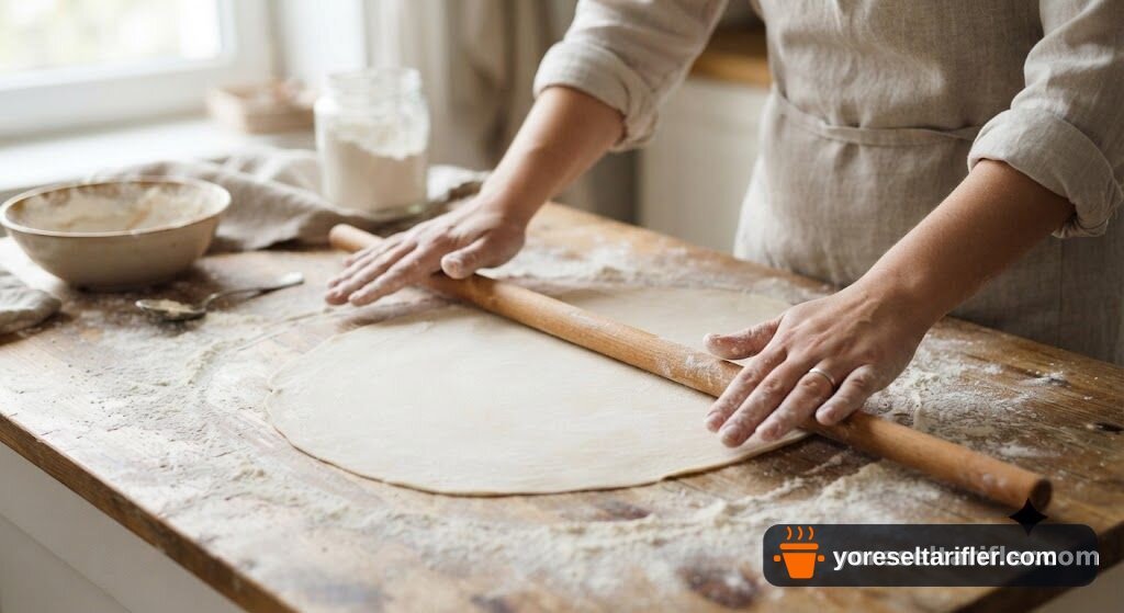 El Açması Peynirli Rulo Börek Tarifi — Adım 3