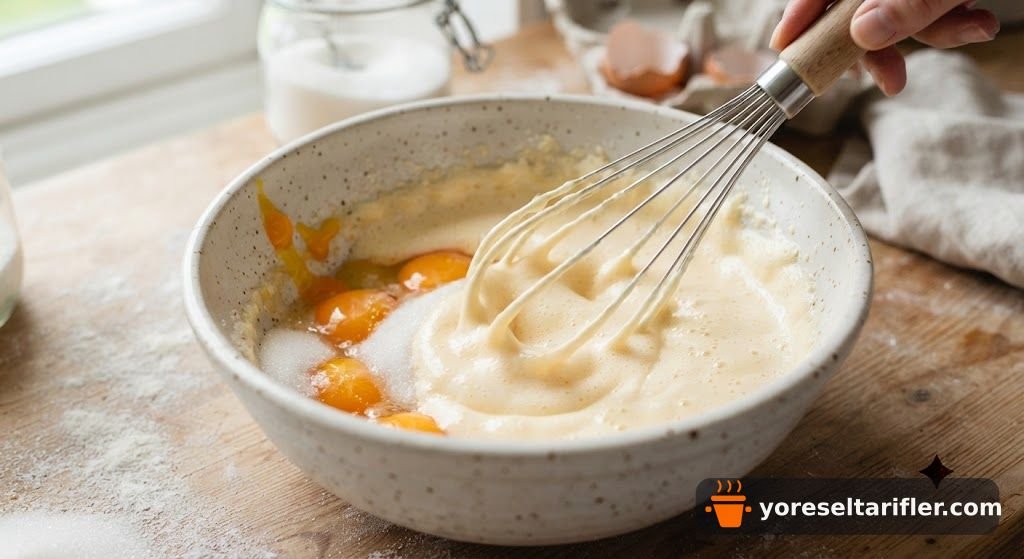 Elmalı Krema Dolgulu Pasta Tarifi — Adım 4