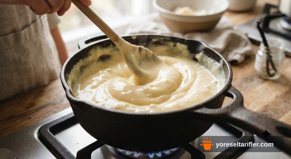 Elmalı Krema Dolgulu Pasta Tarifi — Adım 7