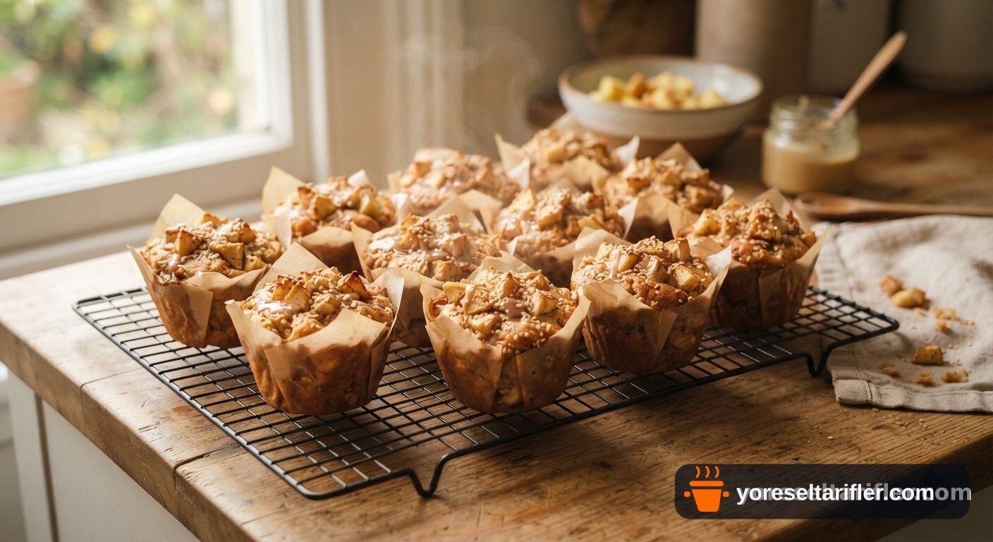 Elmalı Tahinli Muffin Tarifi — Adım 7