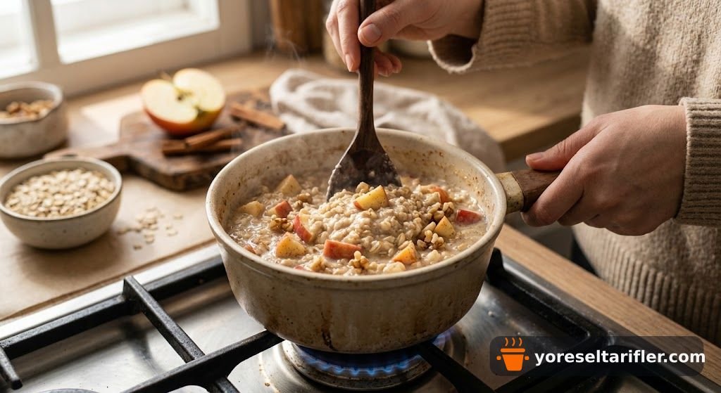 Elmalı Yulaf Lapası Tarifi — Adım 3