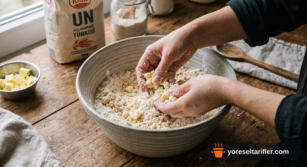 Erikli Glutensiz Crumble Tart Tarifi — Adım 1