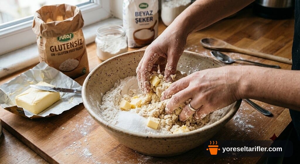 Erikli Glutensiz Crumble Tart Tarifi — Adım 2