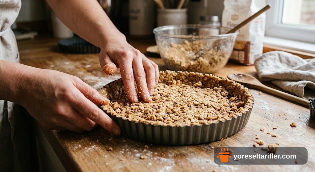 Erikli Glutensiz Crumble Tart Tarifi — Adım 3