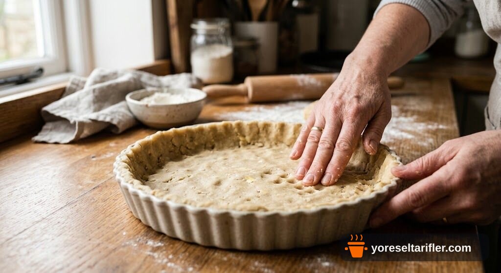 Erikli Glutensiz Crumble Tart Tarifi — Adım 4