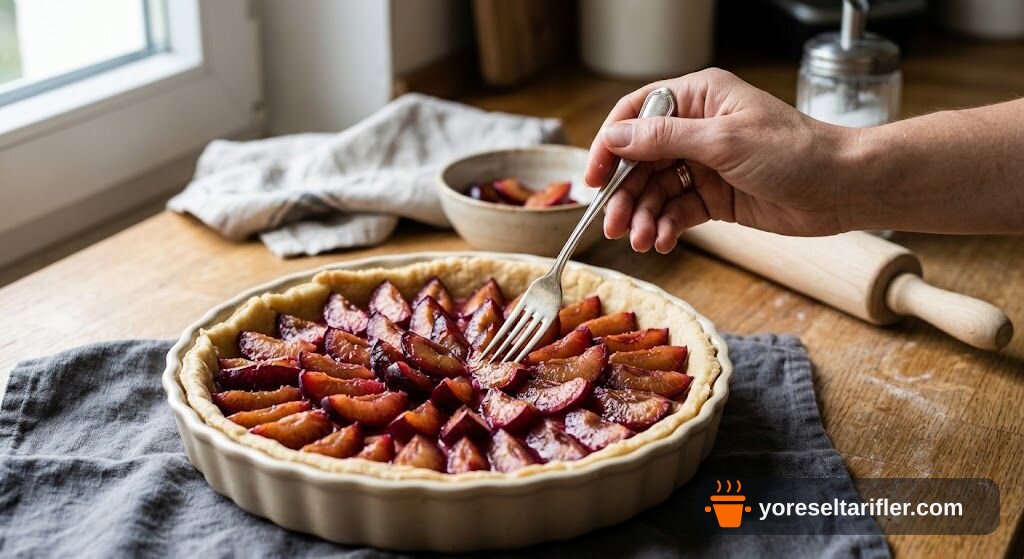 Erikli Glutensiz Crumble Tart Tarifi — Adım 6