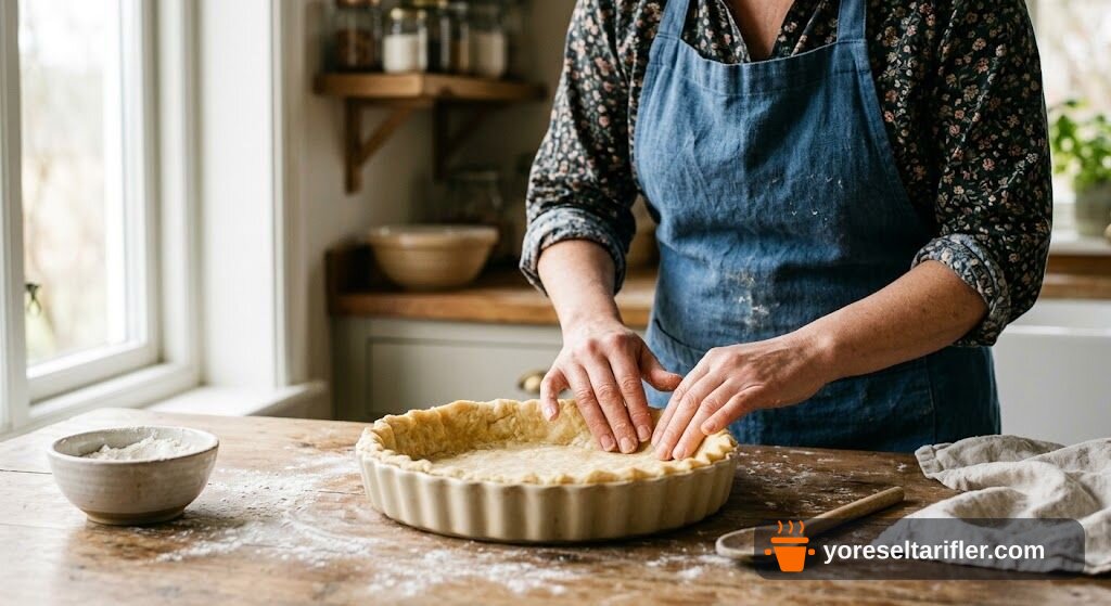 Erikli Glutensiz Crumble Tart Tarifi — Adım 9