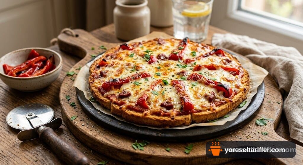 Etimekli Kapya Biberli Pizza Tarifi — Adım 8